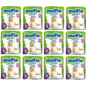 Molfix 12x10 Adet Bebek Bakım Alt Açma Örtüsü