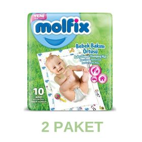 Molfix 20 Adet 60x60 cm Renkli Bebek Bakım Örtüsü