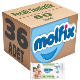 Molfix 36x60 Adet İzotonik Sulu Bebe Losyonu Islak Mendil