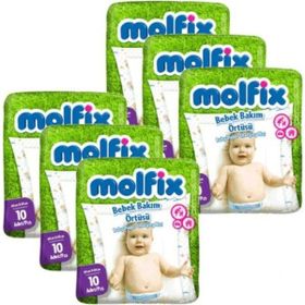 Molfix 6 Adet Bebek Bakım Örtüsü Alt Açma Bezi