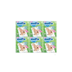 Molfix 6 Adet Bebek Bakım Örtüsü Alt Açma Bezi