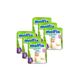 Molfix 6 Adet Bebek Bakım Örtüsü Alt Açma Bezi