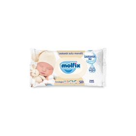 Molfix İzotonik Sulu Yenidoğan 50x12'li Paket 600 Yaprak Islak Mendil