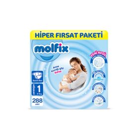 Molfix No:1 Yenidoğan 288 Adet Bebek Bezi