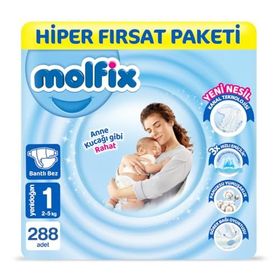 Molfix No:1 Yenidoğan 288 Adet Bebek Bezi