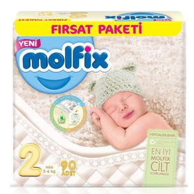Molfix No:2 Mini 90 Adet Bebek Bezi