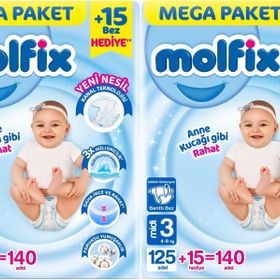 Molfix No:3 Midi 280 Adet Bebek Bezi