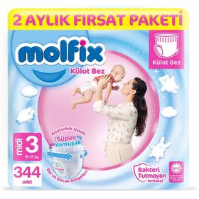 Molfix No:3 Midi 344 Adet Külot Bebek Bezi