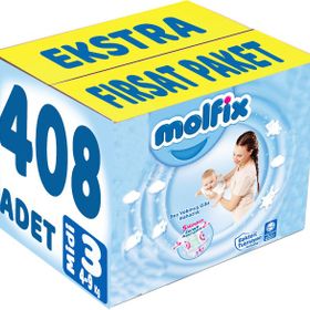 Molfix No:3 Midi 408 Adet Bebek Bezi