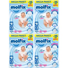 Molfix No:3 Midi 560 Adet Bebek Bezi