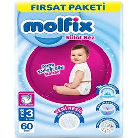 Molfix No:3 Midi 60 Adet Külot Bebek Bezi
