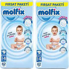 Molfix No:4 Maxi 124 Adet Bebek Bezi