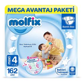 Molfix No:4 Maxi 162 Adet Bebek Bezi