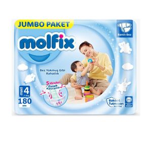 Molfix No:4 Maxi 180 Adet Bebek Bezi