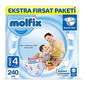 Molfix No:4 Maxi 240 Adet Bebek Bezi