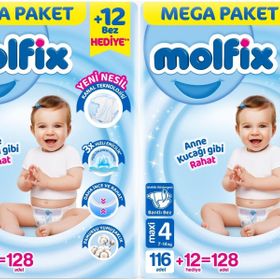 Molfix No:4 Maxi 256 Adet Bebek Bezi