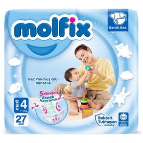 Molfix No:4 Maxi 27 Adet Bebek Bezi
