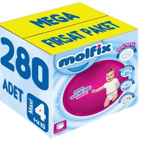 Molfix No:4 Maxi 280 Adet Külot Bebek Bezi