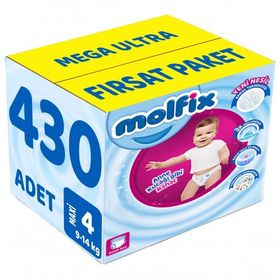 Molfix No:4 Maxi 430 Adet Külot Bebek Bezi