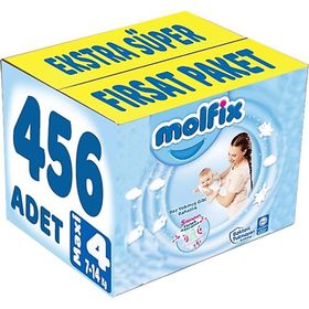 Molfix No:4 Maxi 456 Adet Bebek Bezi