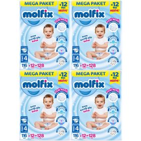 Molfix No:4 Maxi 512 Adet Bebek Bezi