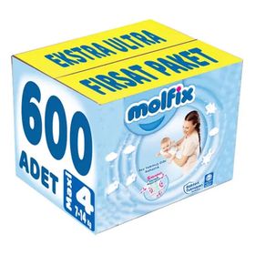 Molfix No:4 Maxi 600 Adet Bebek Bezi