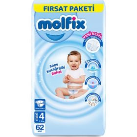 Molfix No:4 Maxi 62 Adet Bebek Bezi