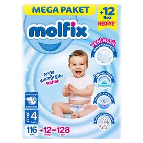 Molfix No:4 Maxi 640 Adet Bebek Bezi
