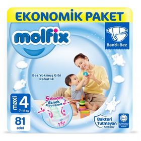 Molfix No:4 Maxi 81 Adet Bebek Bezi