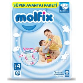 Molfix No:4 Maxi 82 Adet Bebek Bezi
