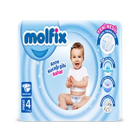 Molfix No:4+ Maxi Plus 168 Adet Bebek Bezi