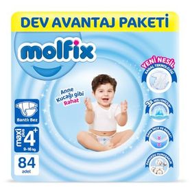 Molfix No:4+ Maxi Plus 84 Adet Bebek Bezi