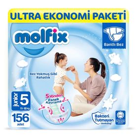 Molfix No:5 Junior 156 Adet Bebek Bezi