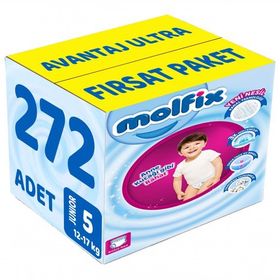 Molfix No:5 Junior 272 Adet Külot Bebek Bezi