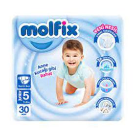 Molfix No:5 Junior 30 Adet Bebek Bezi