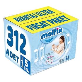 Molfix No:5 Junior 312 Adet Bebek Bezi