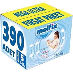 Molfix No:5 Junior 390 Adet Bebek Bezi