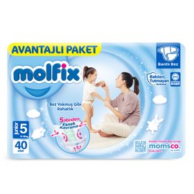 Molfix No:5 Junior 40 Adet Bebek Bezi