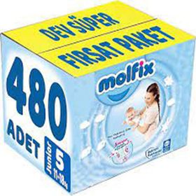 Molfix No:5 Junior 480 Adet Bebek Bezi