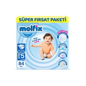 Molfix No:5+ Junior Plus 84 Adet Bebek Bezi