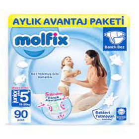 Molfix No:5+ Junior Plus 90 Adet Bebek Bezi