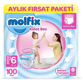 Molfix No:6 XLarge 100 Adet Külot Bebek Bezi