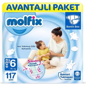 Molfix No:6 XLarge 117 Adet Bebek Bezi