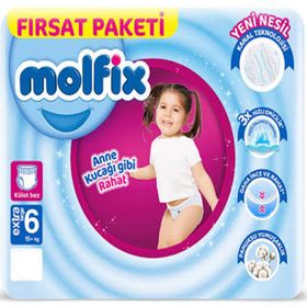 Molfix No:6 XLarge 190 Adet Külot Bebek Bezi