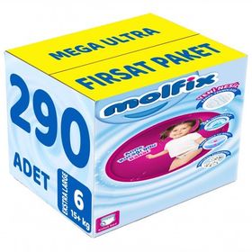 Molfix No:6 XLarge 290 Adet Külot Bebek Bezi