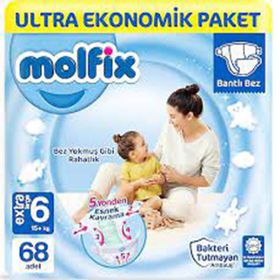 Molfix No:6 XLarge 68 Adet Bebek Bezi