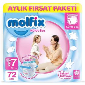 Molfix No:7 XXLarge 72 Adet Külot Bebek Bezi