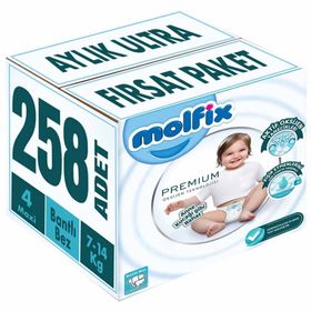 Molfix Premium No:4 Maxi 258 Adet Bebek Bezi