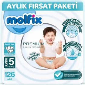 Molfix Premium No:5 Junior 126 Adet Bebek Bezi