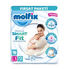 Molfix Premium Smart Fit No:1 Yenidoğan Bebek Bezi